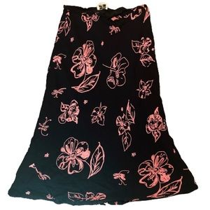 Vintage 90’s April Cornell floral tulip shaped skirt